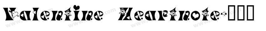 Valentine Heartnote字体转换